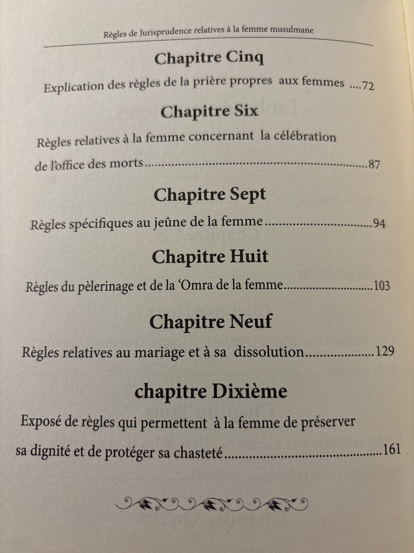 Règles De Jurisprudence Relatives À La Femme Musulmane