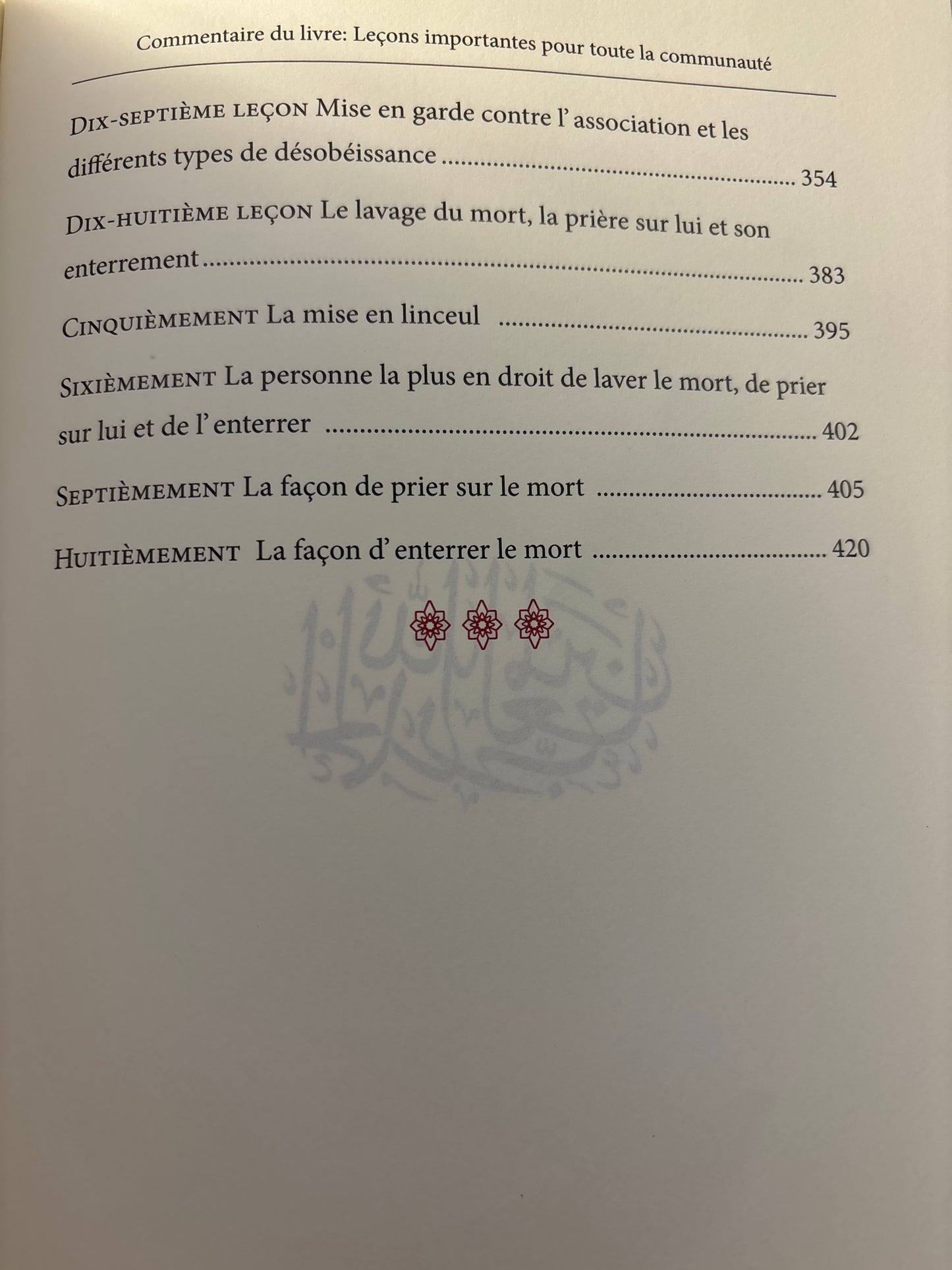 Commentaire Du Livre Les Leçons Importantes Pour Toute La Communauté, D'Ibn Baz