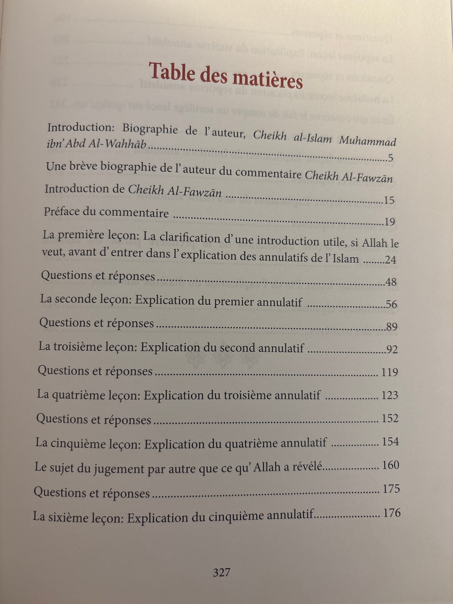 Leçons Dans L'explication De L'épître Des Annulatifs De L'Islam