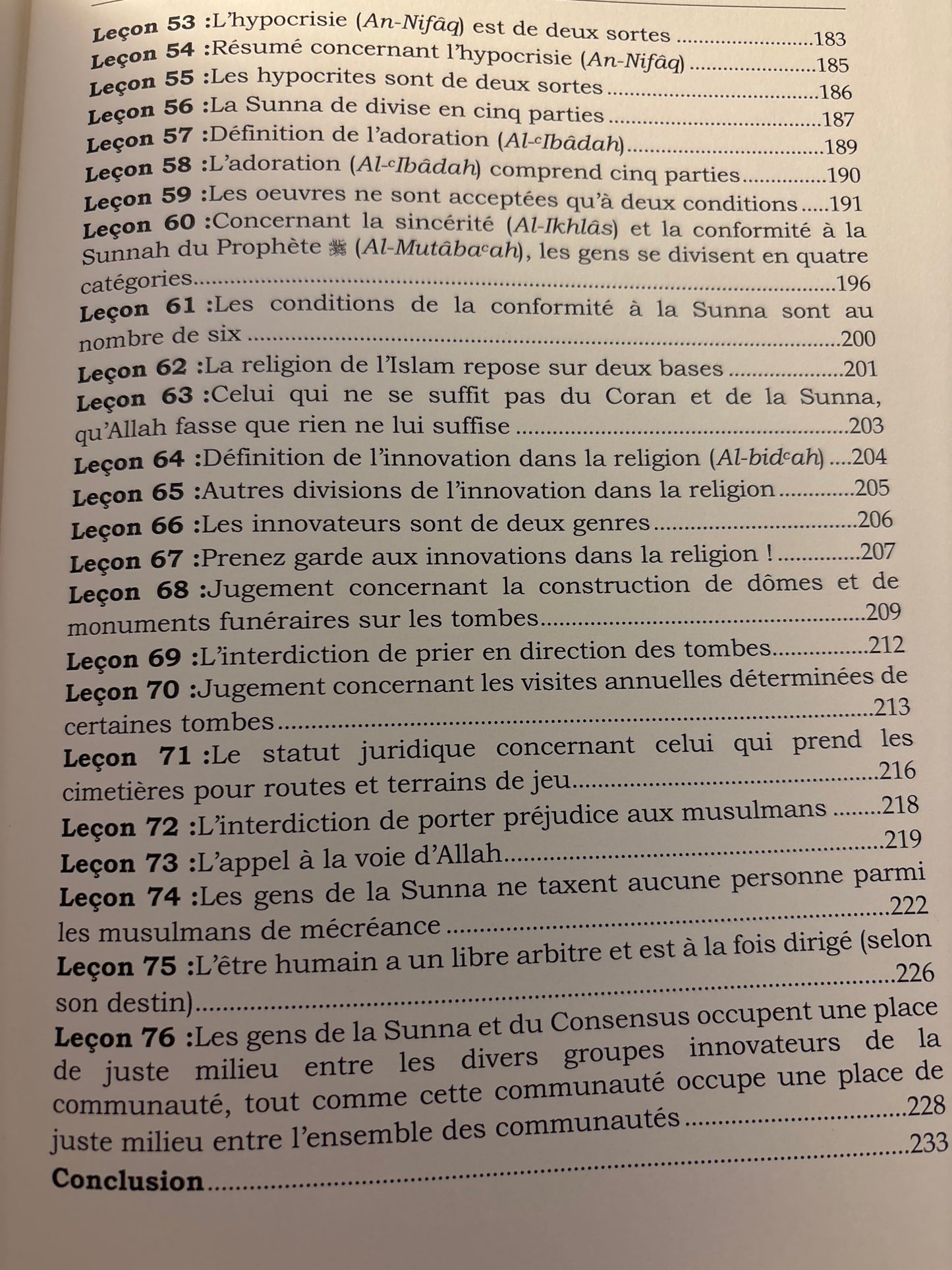 Leçon de Tawhid